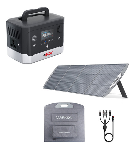 Generador Solar Marxon G600 + Panel 200w Portátil