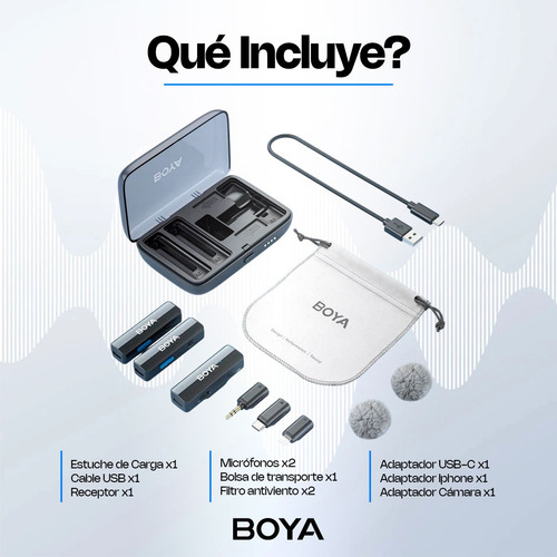 Micrófono Inalámbrico Para Celular Boyalink V2 Profesional