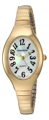 Viva Time Timetech Stretch Bracelet Reloj Casual De Acero Y