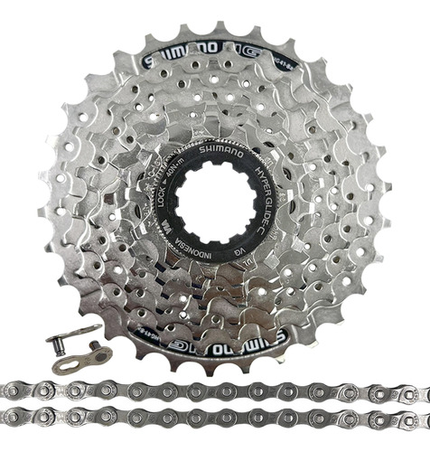 Pacha 8 Vel. Shimano Hg41 11-32 + Cadena Gw S51 Ruta Mtb