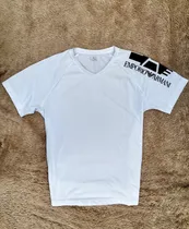 Comprar Playera Blanca De Manga Corta Emporio Armani Ventus Talla M