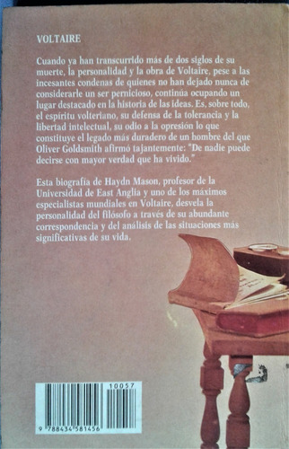 Voltaire - Haydn Mason - Salvat 1986 (Usado)