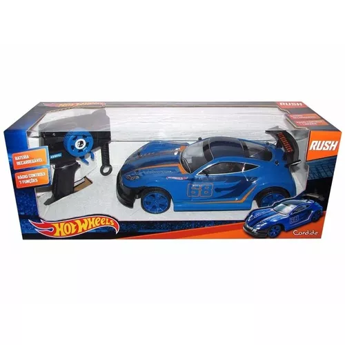 Carro De Controle Remoto Hot Wheels Speed Team Azul Candide