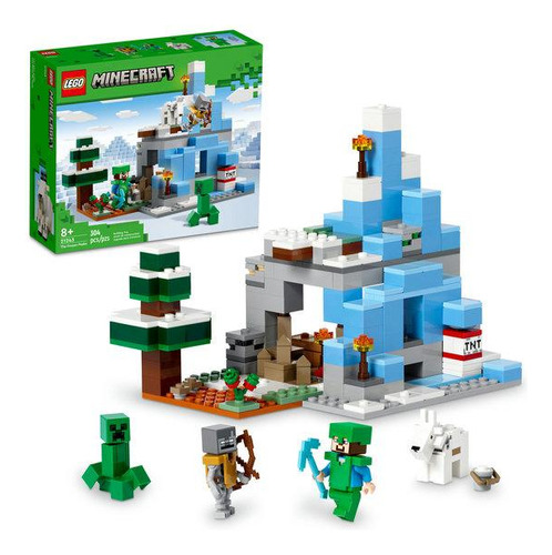 Lego Minecraft Picos Gelados (304 Peças)