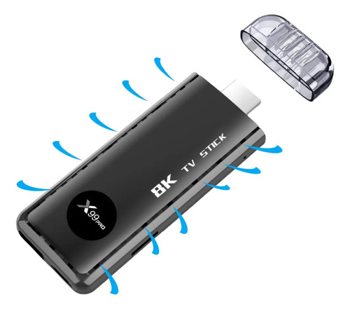 Streaming Tv Stick X99 Pro 4k Android Voz Google Assistant Negro De Voz