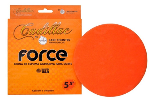 Imagem 1 de 2 de Boina Espuma Agressiva P/ Corte Laranja 5,5 Force Cadillac