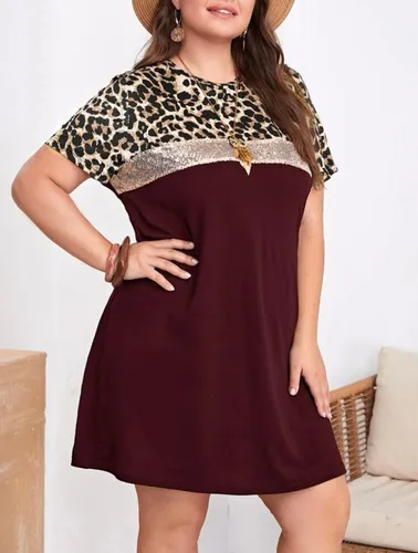 Vestido estilo sales camiseta plus size