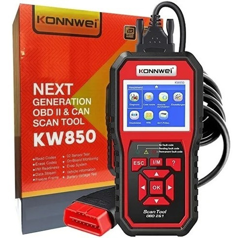 Escaner Automotriz Konnwei Kw850 Version 1.0