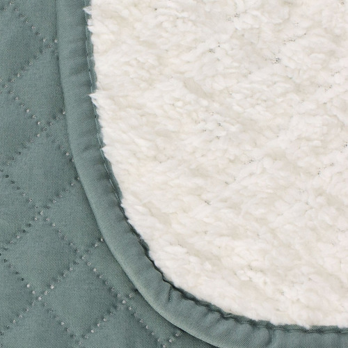 Quilt Andes Sherpa Liso Verde 2 Plazas