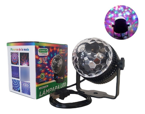 Lampara Led Rgb Giratoria Tianlai 3w 120° Empotrable