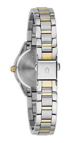 Reloj Bulova Dama 98l277 Acero Essentials Clásico Combinado