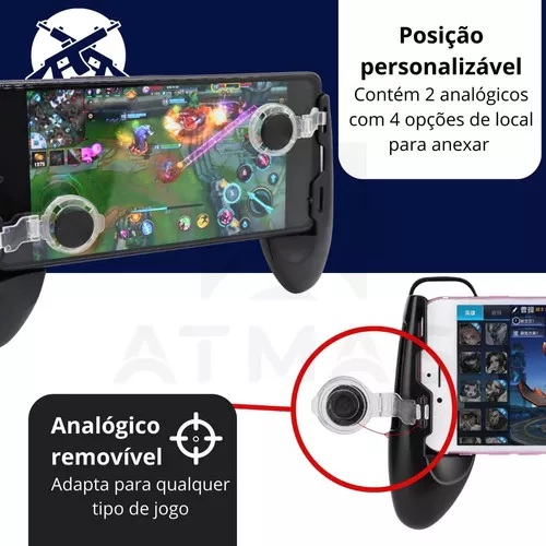 Game Pad Freefire Mobile Analógico Direcional Ios Android