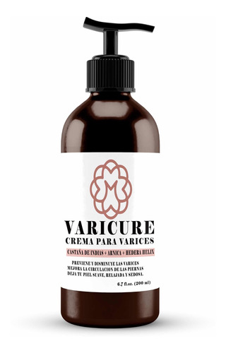 Crema De Várices 200ml - Varicure - Tratamiento Natural