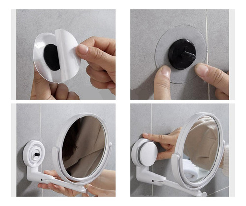 . 6 Montaje De Pared Maquillaje Espejo Espejo De Doble Cara