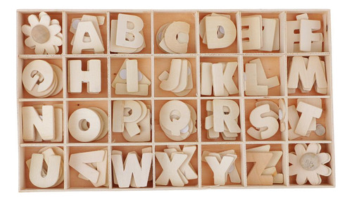112 Unids Letras De De Suitable Para Collar Bandeja Natural