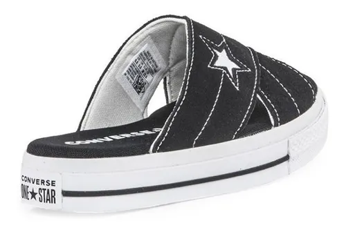 Sandalias Converse Modelo One Star Plataforma Negro Blanco 10.690