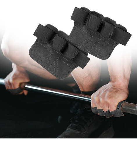 Almohadillas De Agarre Para Levantamiento De Gris Oscuro