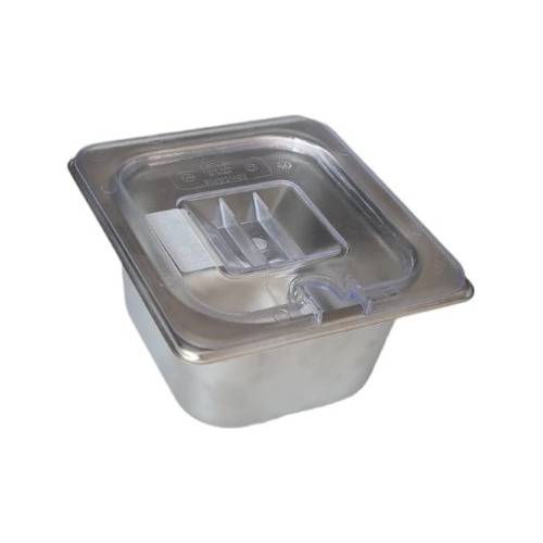 Juego 10 Insertos Acero Inox Sextos Con Tapa Policarbonato 