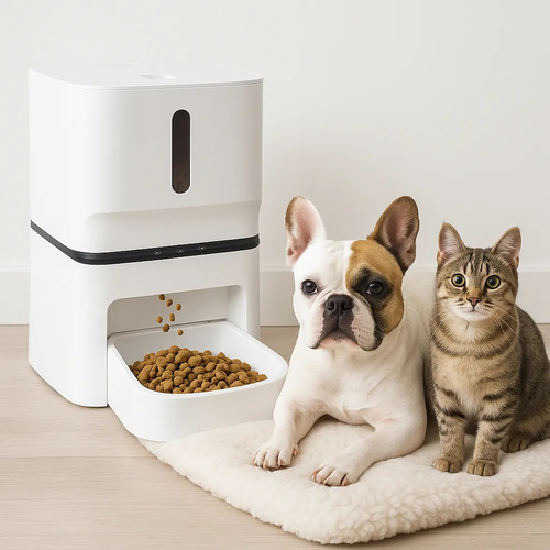 Dispensador Automatico Roro Alimentos Mascotas Perro Gato Wifi 7l Roro Color Blanco