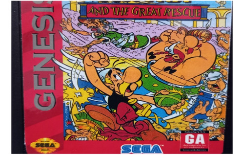 Asterix Y Obelix Para Sega Genesis Megadrive. Repro.
