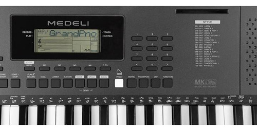 Teclado eletrônico Medeli Mk100 de 61 teclas Usb Midi