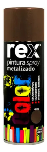 Pintura En Spray Rex Bronce Metálico - Mosca