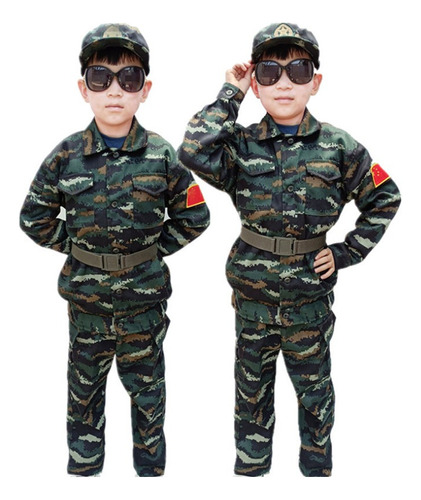 Uniforme De Camuflaje De Entrenamiento Militar Para Niños 1