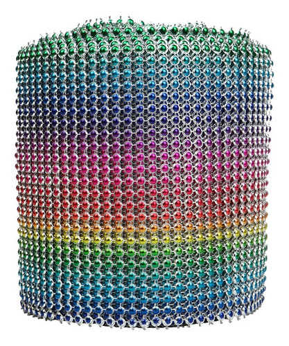 Galon Falso Strass Colores Brillo Para Torta Deco X10 Yardas