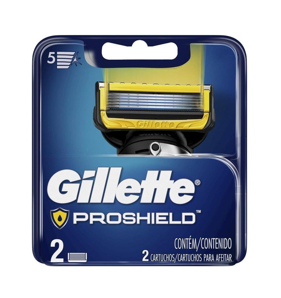 Gillette Proshield carga para aparelho de barbear - 2 unidades	