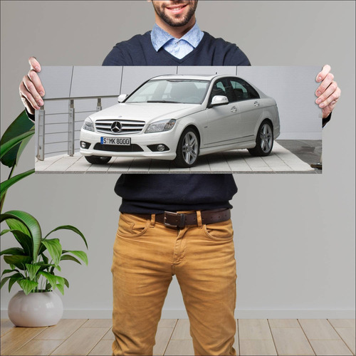 Cuadro 30x80cm Auto 2007 Mercedes Benz C Class A 518