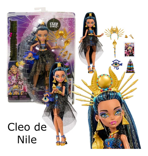 Monster High Cleo De Nile Vestido De Fiesta Em