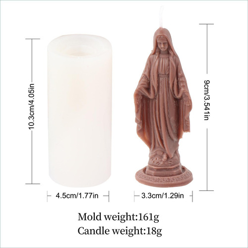 Molde De Vela De Molde De Silicona 3d Para Hacer Velas Molde