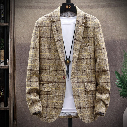 Traje Para Hombre Abrigos Blazer Traje Chamarra Vaquera A Cu