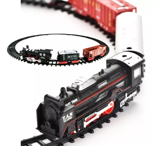 Ferrorama Trem Eletrico Kids Express c/ Luz Pista Brinquedo