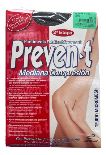 Pantimedia Prevent Mediana Compresión. Varios Colores