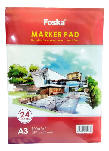 Block Artista Markers/acid Free 100gr 24hj C/espira Foska