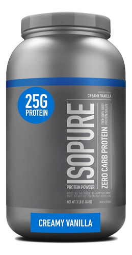 Isopure Zero Carbohidratos Proteina Vainilla 25 Gr 3 Lb
