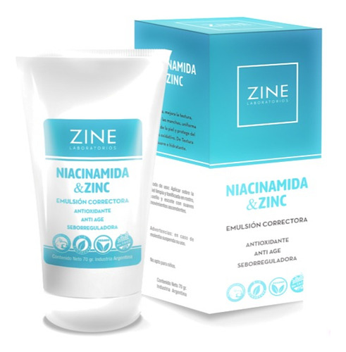 Crema Niacinamida Y Zinc 70gr Zine - Antiage, Antioxidante