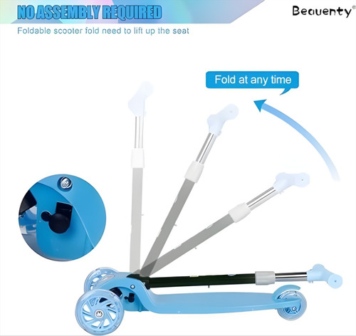 Scooter Patín Del Desmontable Luces Led Para Niña Niño