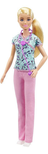 Boneca Barbie Nurse Blonde De 12 Polegadas (3040 Cm), Esfol