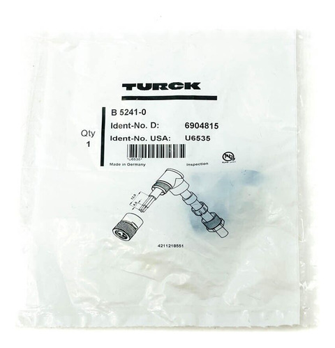 Turck 6904815 Field-wireable Connector B5241-0 Metal Cou Eeh