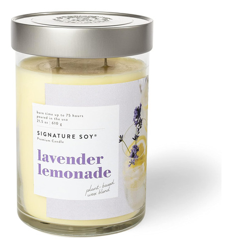 Vela Perfumada Con Tapa Y Limonada De Lavanda