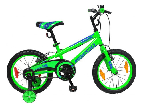 Bicicletas Baccio Bambino Rodado 16 Niño Verde/azul Fama