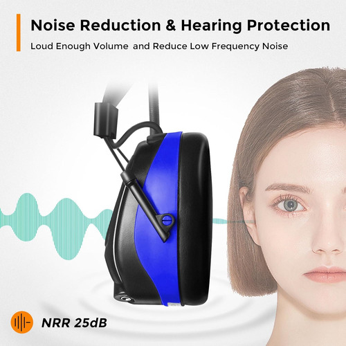 Auriculares Am/fm Bluetooth 25 Db Nrr, Reducción De Ruido Zu