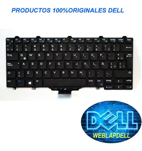 Teclado Dell  Latitude  7250 Original Nuevo Español 