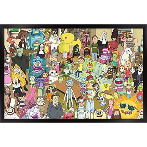 Póster De Rick Y Morty Group, 22.375  X 34 , Versión ...