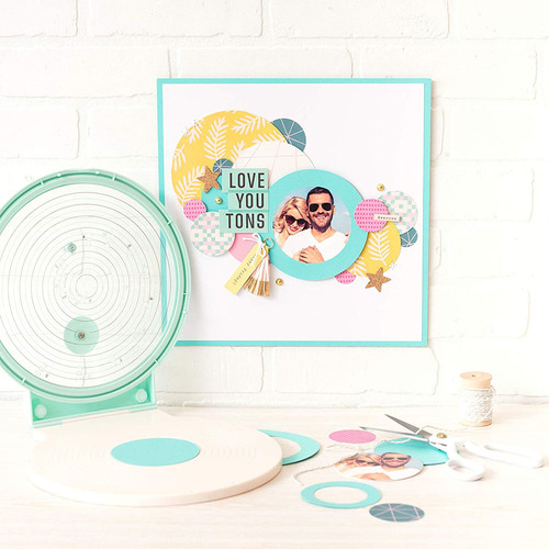 Cortador circular Wer Memory Circle Spin & Trim, 15 tamaños