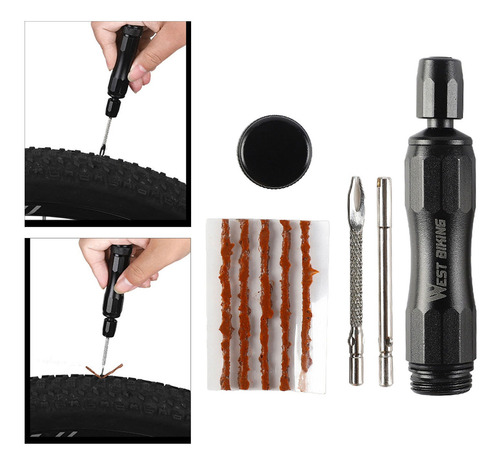 Kit De Reparación De Llantas De Bicicleta Sin Cámara -