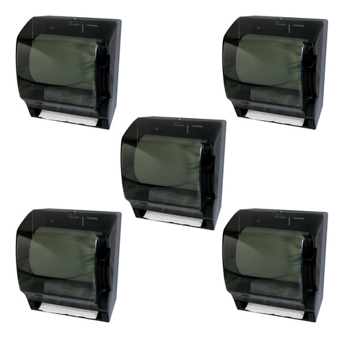 Despachador De Toalla En Rollo Color Humo Oval Dv013 5pz