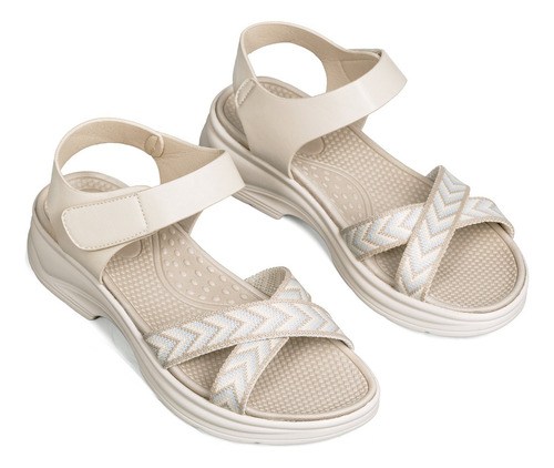Sandalias Planas Cómodas Casual Para Mujer Moda Verano Weide